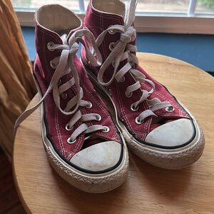 Converses Classic Red High-Top Kids Sneakers